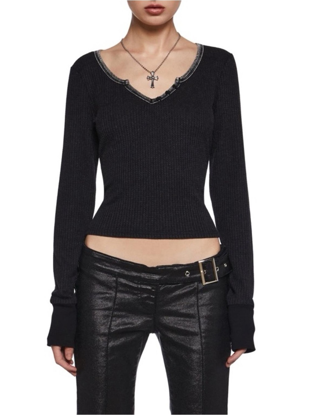 Dolls Kill Generation Kiss Black Long Sleeve
